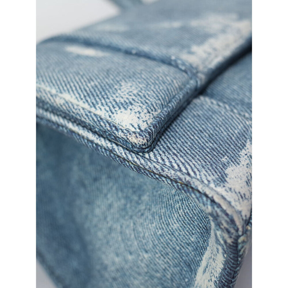 BALENCIAGA Hourglass Handbag Denim Bag - Picture 6 of 9